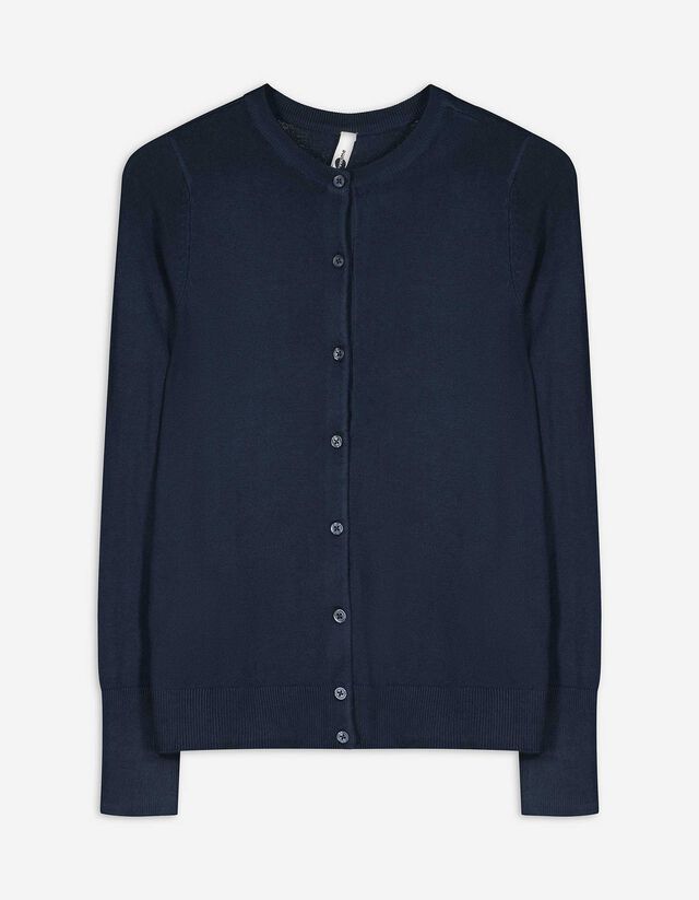 Strickjacke - LENZING™ ECOVERO™ - dunkelblau