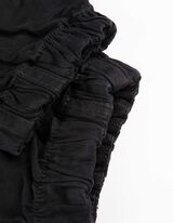 Cargobroek - Opgestikte zakken - zwart