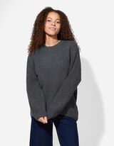 sweter - Oversized Fit - ciemny szary