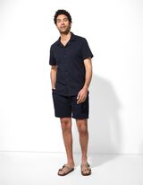 Hemd - einfarbig - dunkelblau