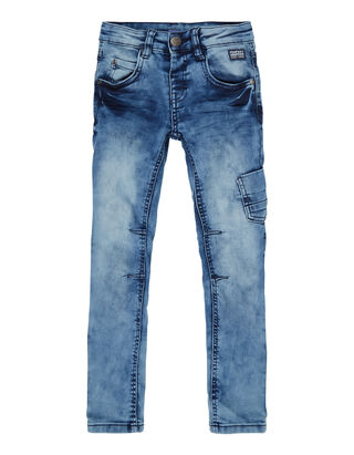 Jungen Skinny Fit Jeans im Bleached Look