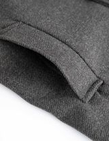 płaszcz - Wełniany wygląd - ciemny szary