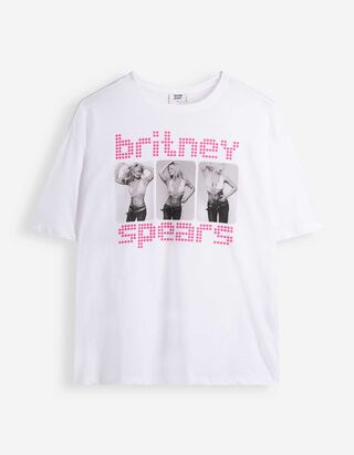 T-Shirt - Britney Spears - Wei&szlig;