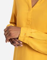 Bluza - LENZING&trade; ECOVERO&trade; - tamnozuta