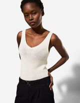 pleteni vrh - Mje&scaron;avina viskoze - bijela