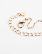 Kette - Ziersteine - goldfarben