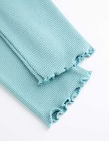 legginsy - jednokolorowy - turkusowy