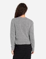 Maglione - Effetto incrociato - grigio