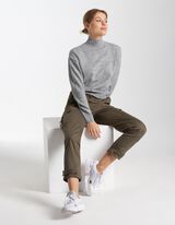 Džemper - Ruska kragna - sivo