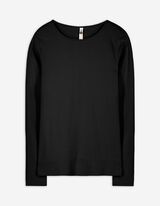 Longsleeve - Katoenmix - zwart
