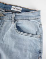 bermudy  - Straight Fit - jasny niebieski