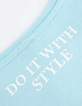 T-shirt - Statement - celeste