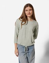 Shirt - Knotendetail - t&uuml;rkis