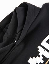 Mikina s kapucňou - 3D aplikácia - cierna