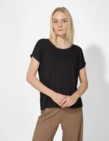 T-shirt - mieszanka wiskozowa - czarny