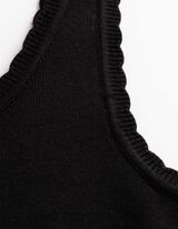 Stricktop - Viskose-Mix - schwarz