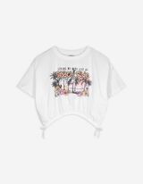 T-Shirt - Stickerei - weiß