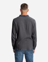 Overhemd - Mousseline - donkergrijs