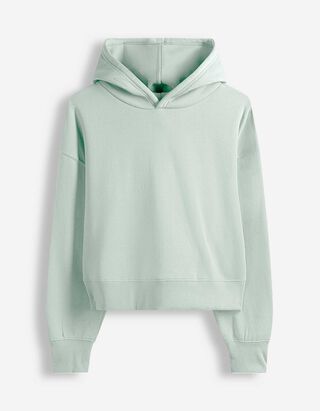 Hoodie - einfarbig - hellblau