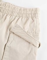 Cargo šortky - Twill - béžová
