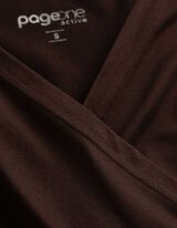 Yoga Shirt - Atmungsaktiv - Dunkelbraun