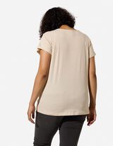 Shirt - Frontprint - Beige