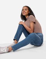 Džínsy - Skinny Fit - tmavomodra