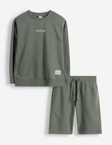 Set aus Sweatshirt und Hose - Sweat - dunkelgr&uuml;n
