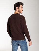 Pullover - Estremit&agrave; arrotolate - marrone