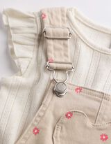 Set aus T-Shirt und Hose - Twill - Beige