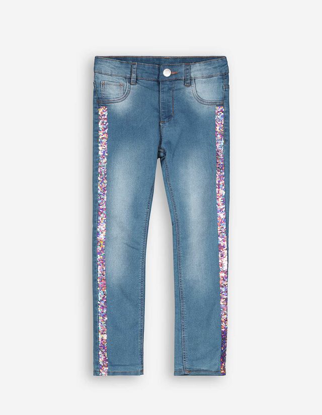 Jeans - Efect termic - Albastru