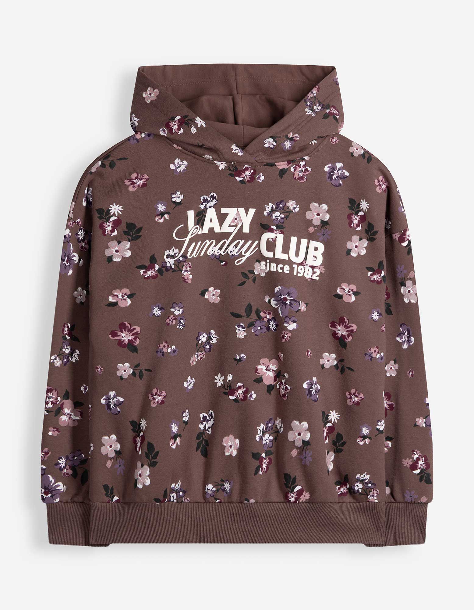 Sweatshirt - Kapuze - Braun