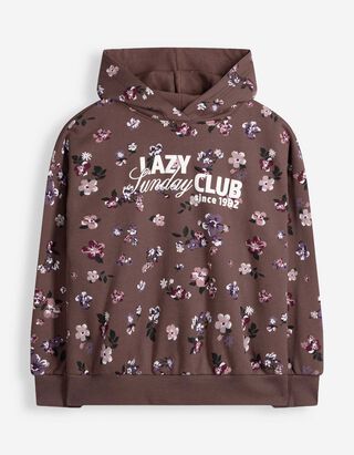 Sweatshirt - Kapuze - Braun