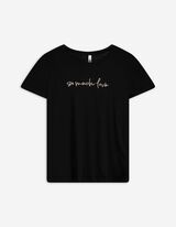 T-Shirt - Stickereien - schwarz