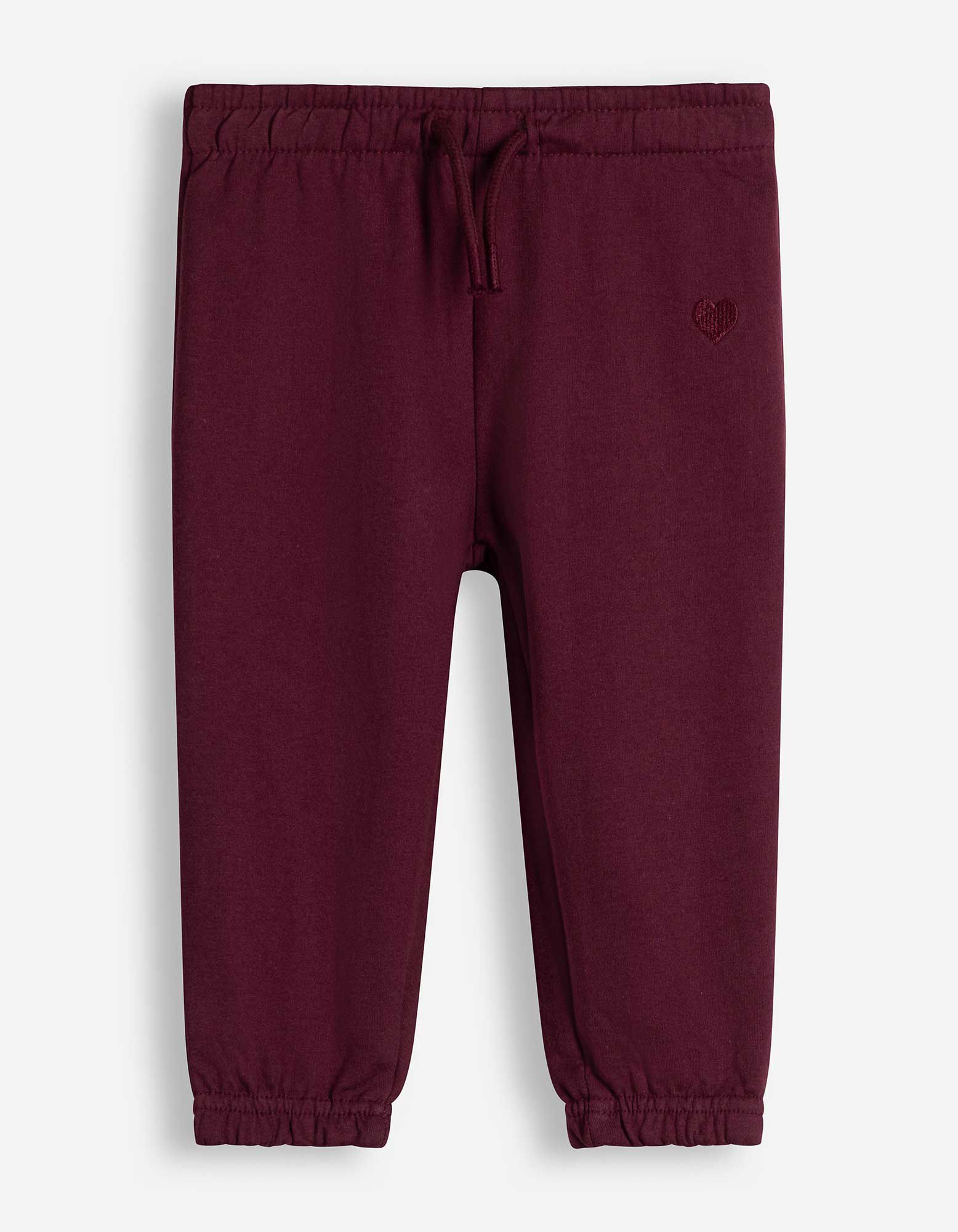 Joggingov&eacute; kalhoty - V&yacute;&scaron;ivka - Tmavě červen&aacute;
