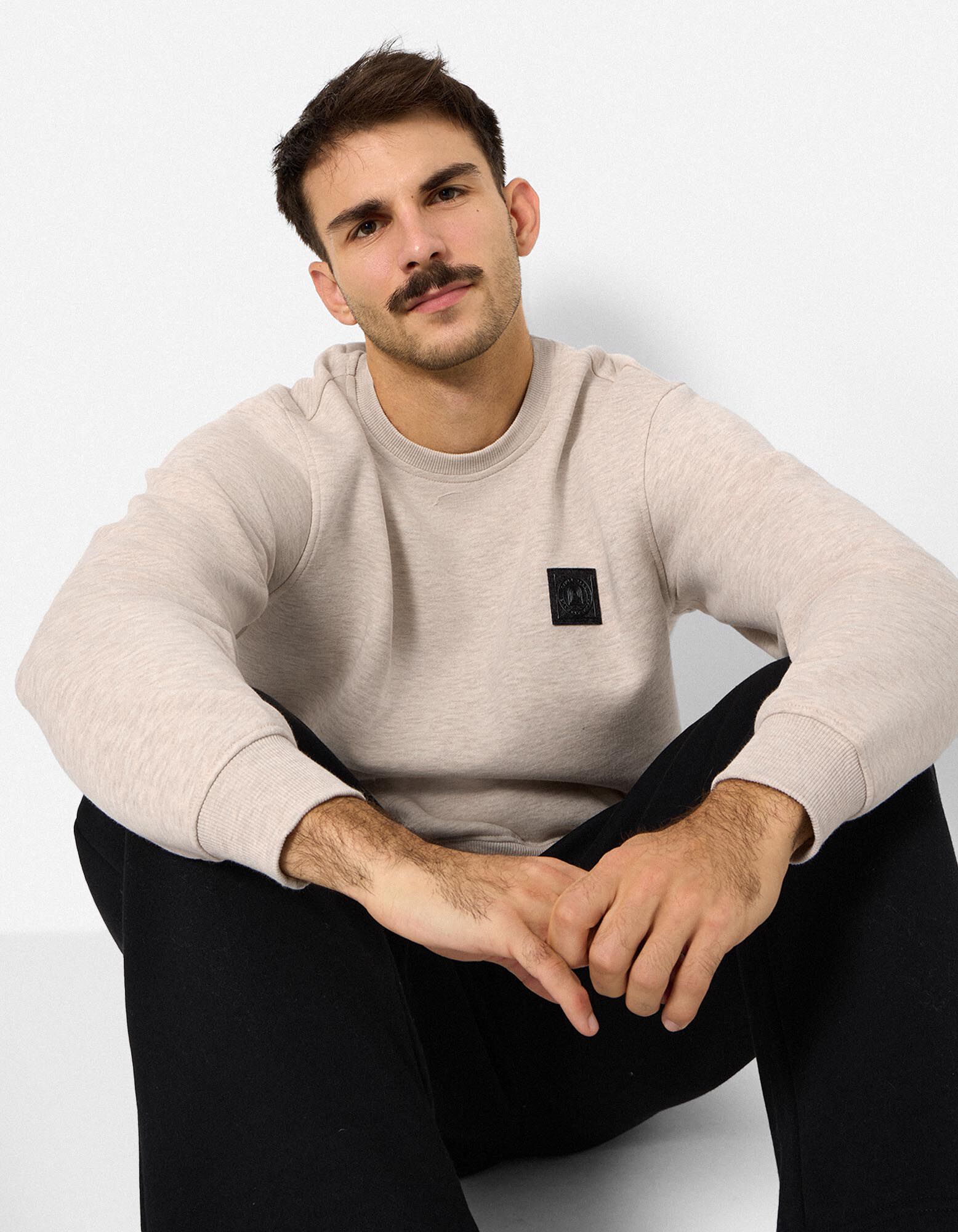 Sweatshirt - Relax Fit - Beige