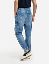 Laisvalaikio kelnės - Skalbimo poveikis - sviesiai melynas