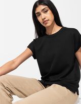 T-Shirt - Modal-Anteil - schwarz