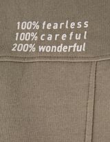 Felpa con cappuccio - Oversized Fit - verde