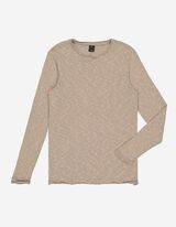 Herren Langarmshirt - Gerollte Abschlüsse