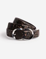 Opasek - Hadí vzor - béžová