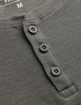 T-shirt - listwa z guzikami - ciemny zielony