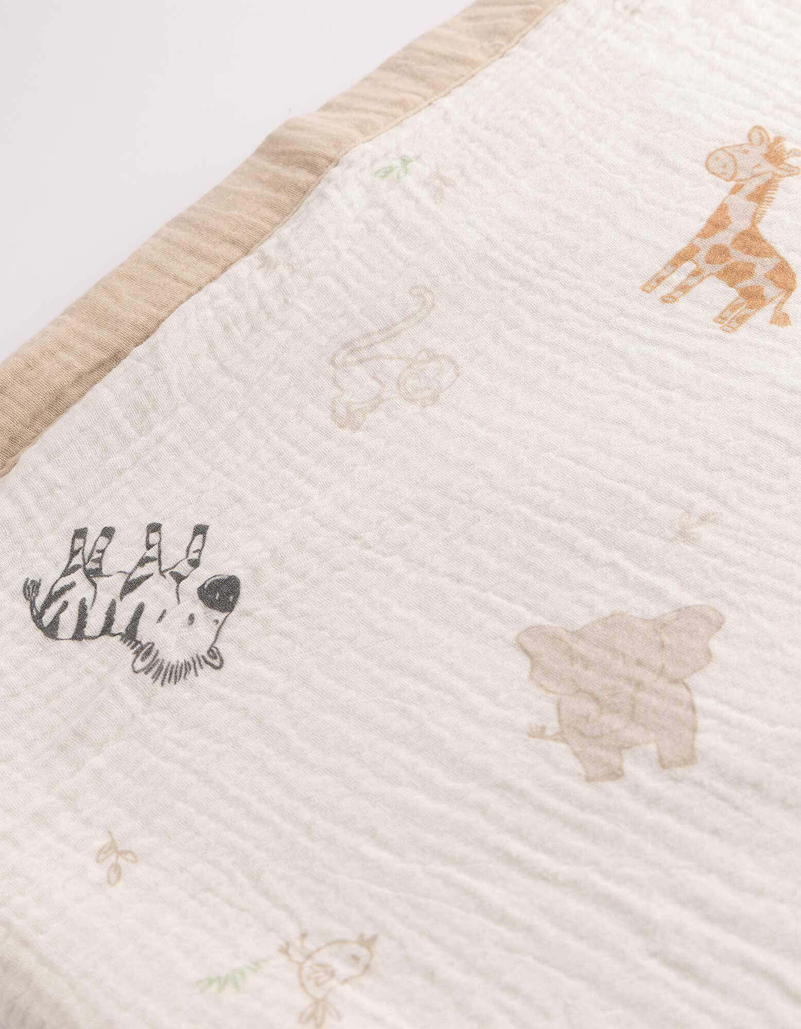 Couverture - Mousseline - blanc