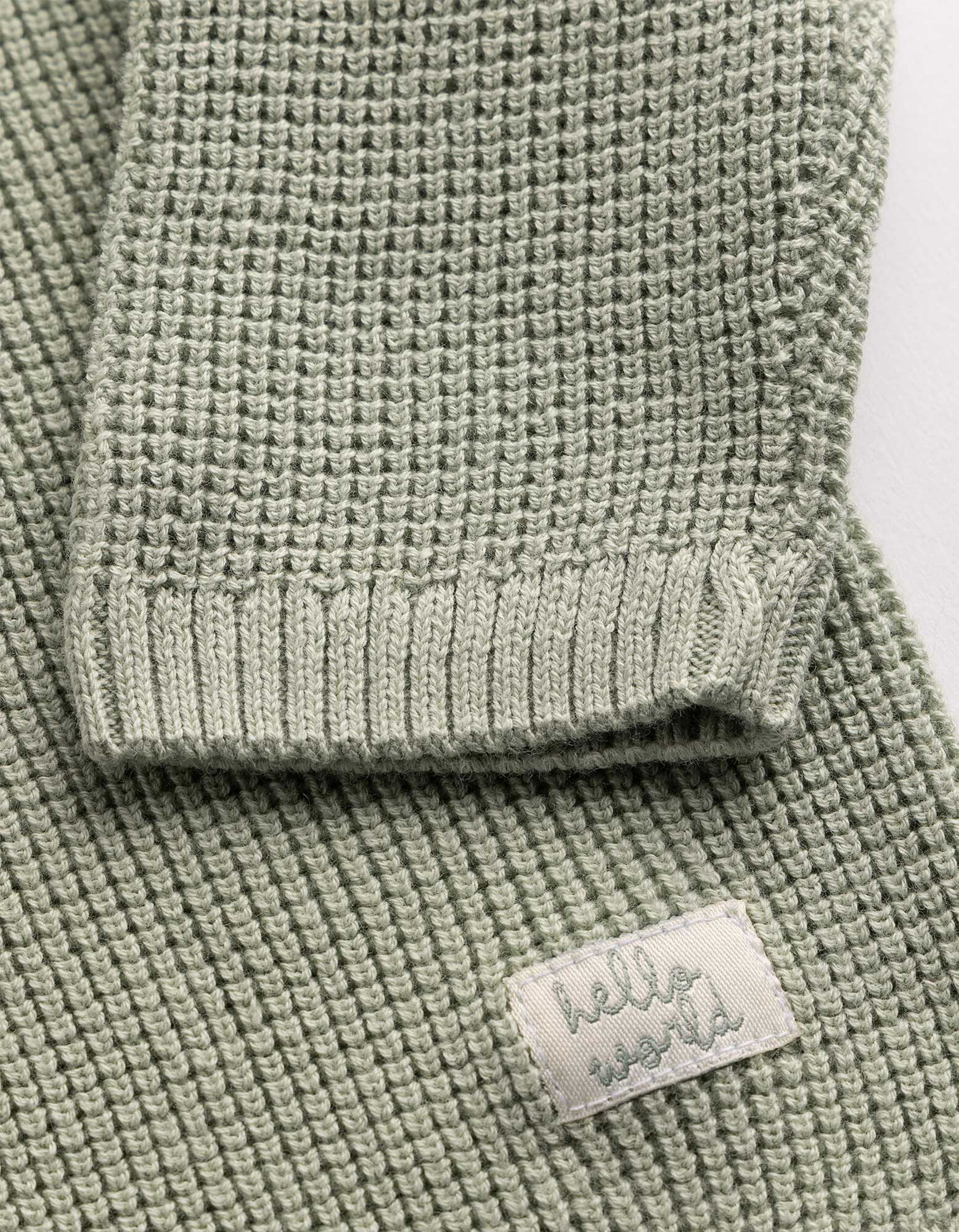 Strickjacke - Baumwolle - t&uuml;rkis