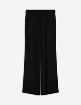 Pantaloni a palazzo - Effetto lino - nero