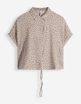 Overhemdblouse - Print all-over - Beige