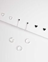 Orecchini - Confezione da 6 pezzi - argento