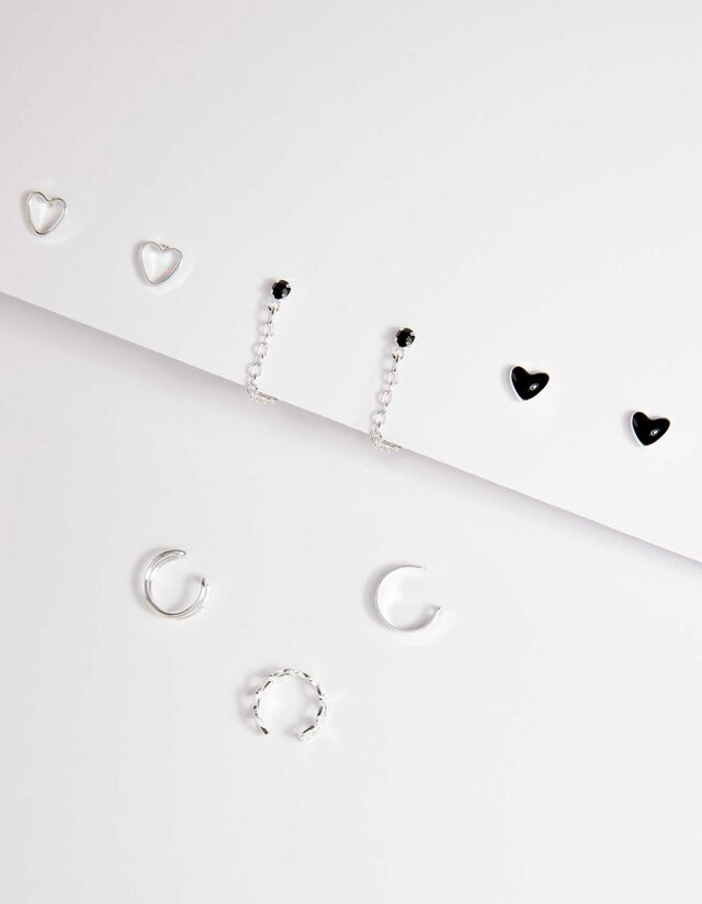 Orecchini - Confezione da 6 pezzi - argento