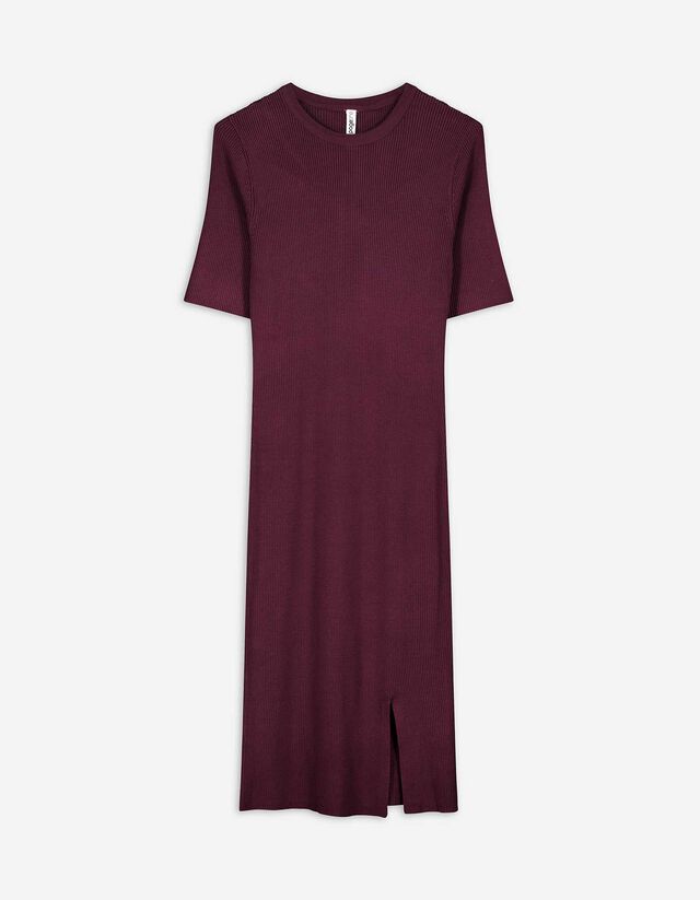 Kleid - Viskose-Mix - dunkellila