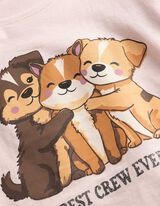 Majica kratkih rukava - Prednji tisak - ruzicasta